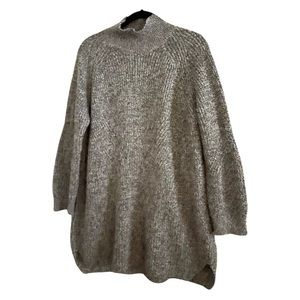 Topshop Turtleneck Sweater Dress size 10 grey